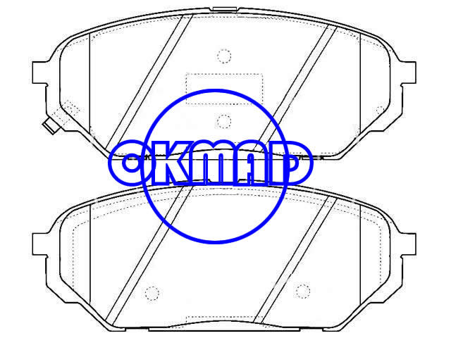 HYUNDAI ix55 Veracruz Brake pad FMSI:8417-D1301 OEM:58101-3JA00 GDB3527, F1301